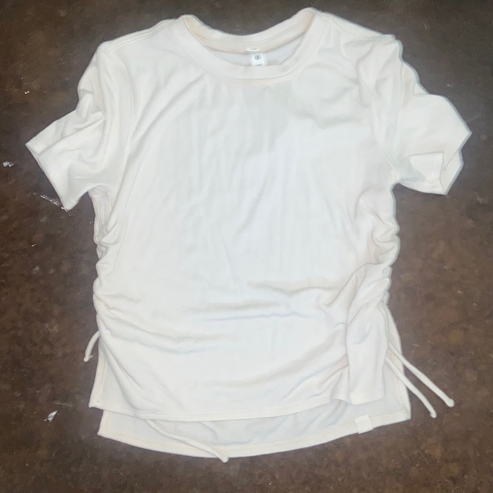 Side tie ribbed crop top